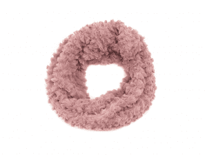 Pink fluffy scarf
