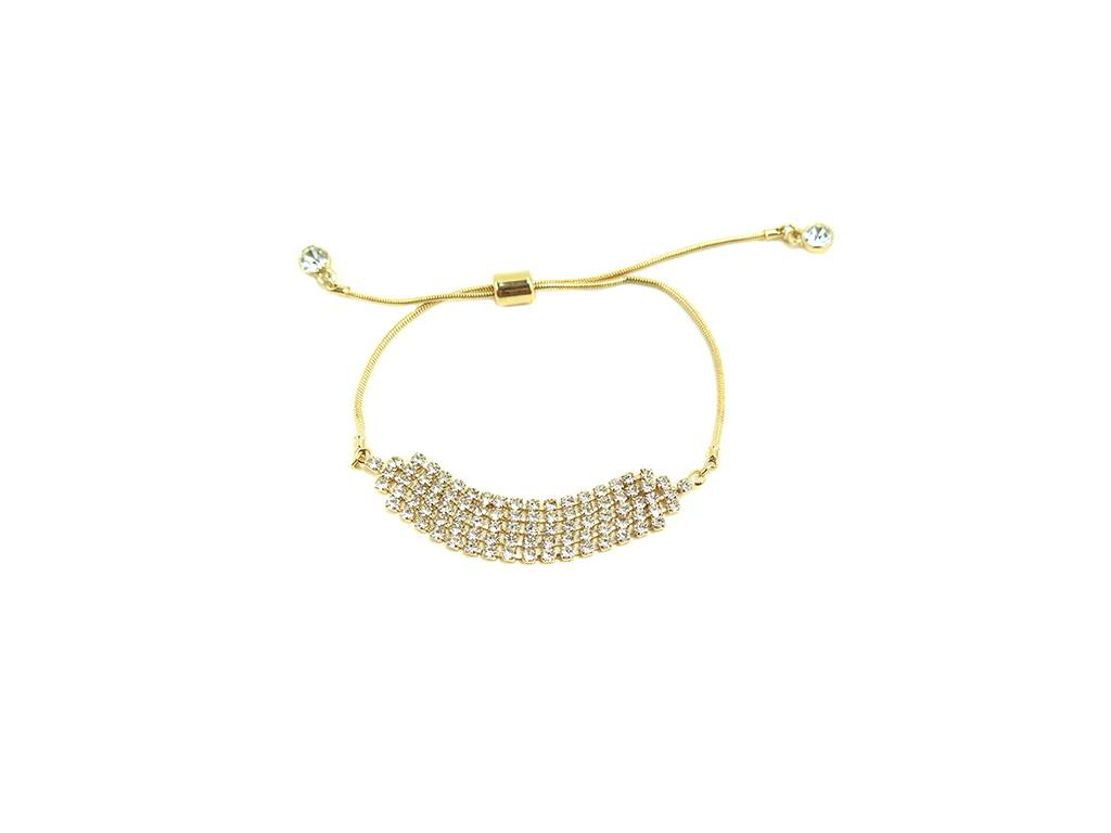gold diamond half chain bracelets