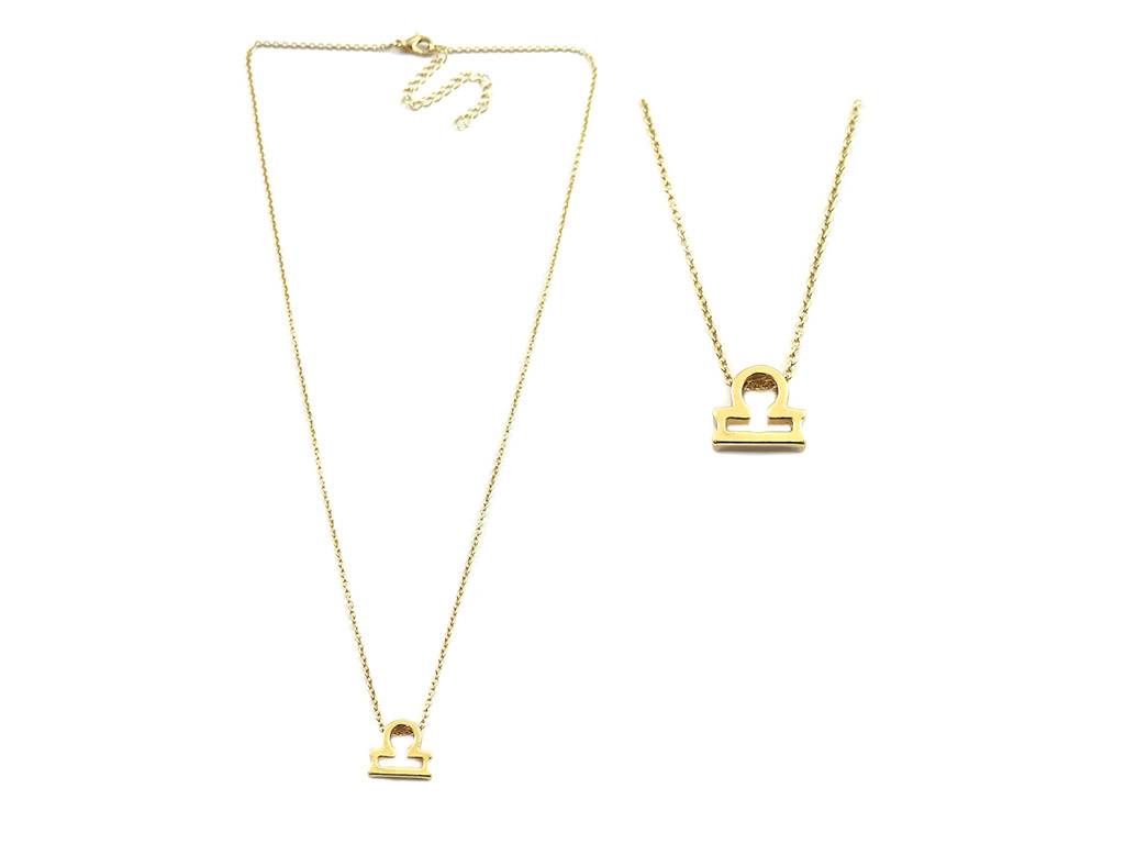 wholesale jewelry 12 astrology letter sign design simple constellations zodiac fashion necklace