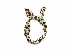 Leopard-printed hair band