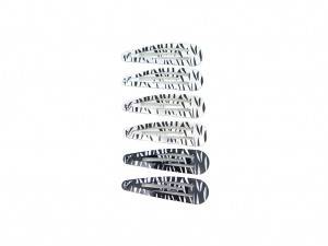 Zebra pattern Hair clip set 6 pcs