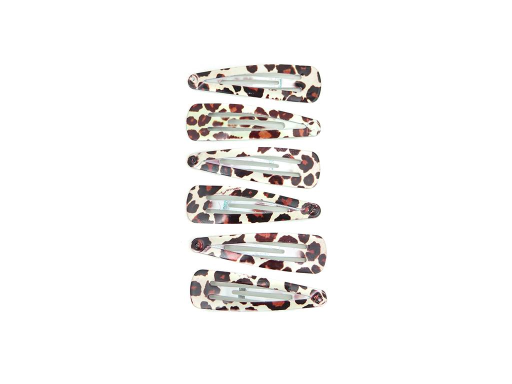 Leopard print Hair clip set 6 pcs