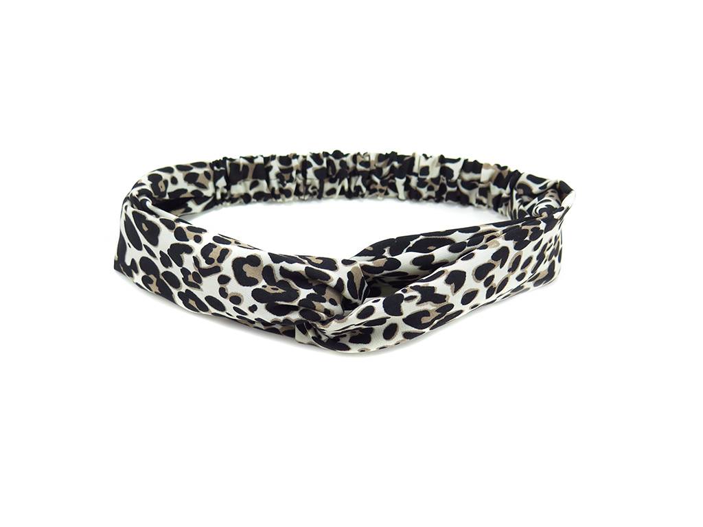 Fashion leopard print crossed headband