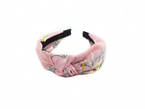 Fashion top knotted flower print headband