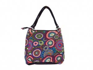 flower pattern canvas tote