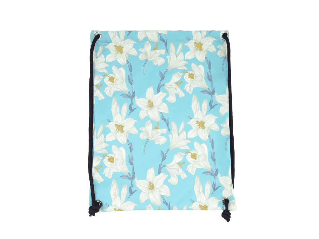 Flower design gym bag