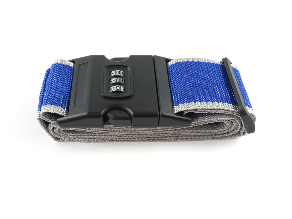 luggage belt with password lock and reflective strip