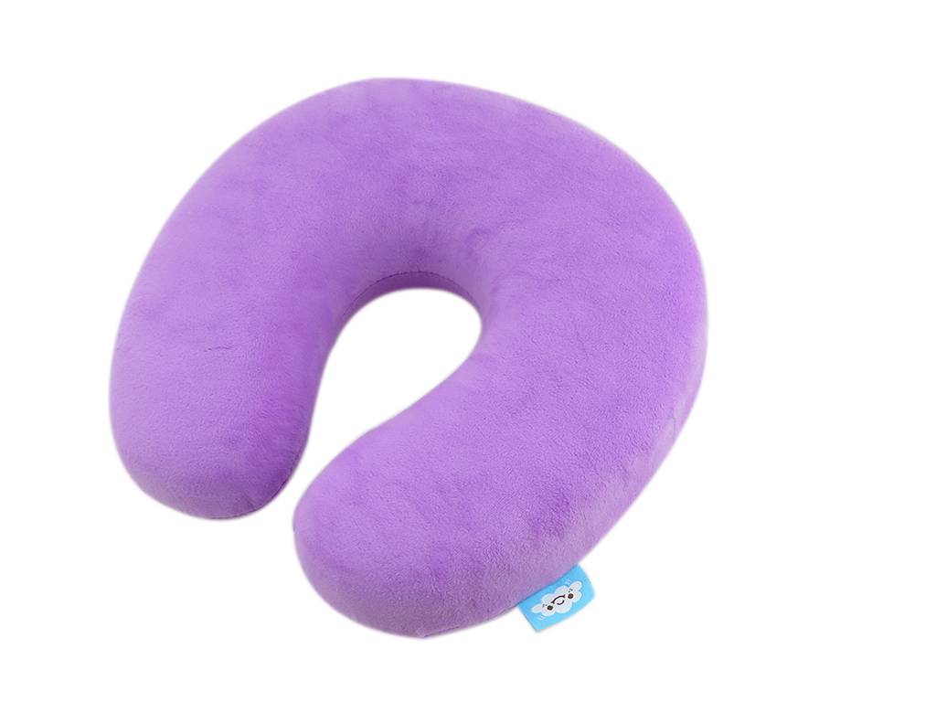 neck pillow with memory foam pillow and soft velvet fabric