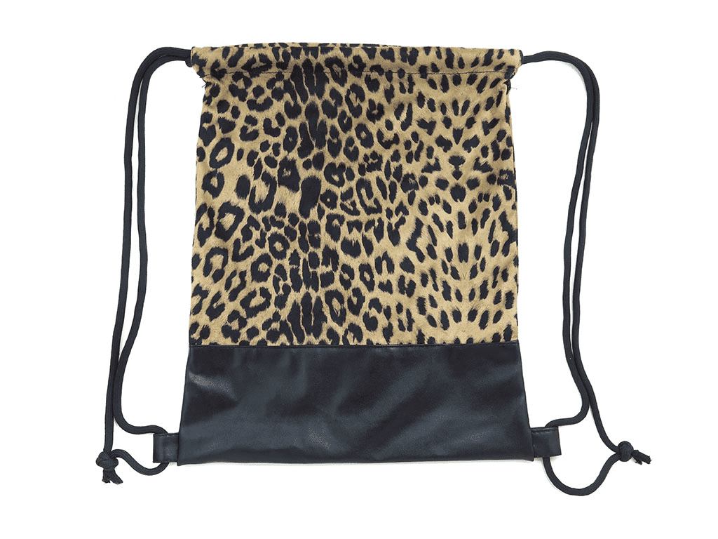 Leopard pattern gym bag