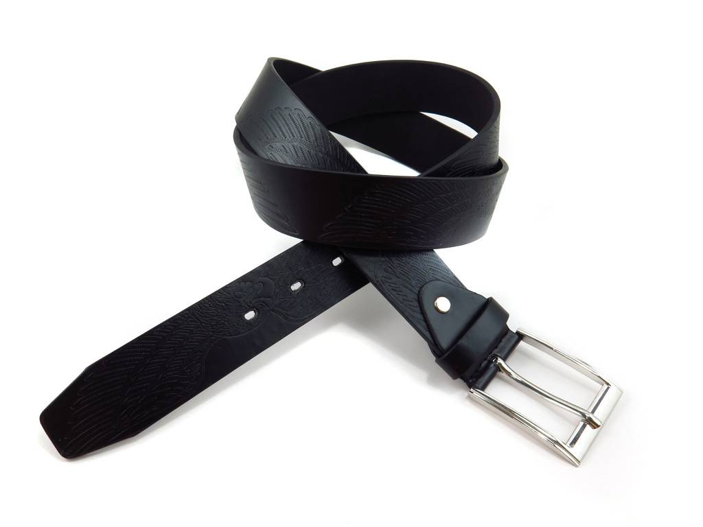 Fashion adjustable black PU belt