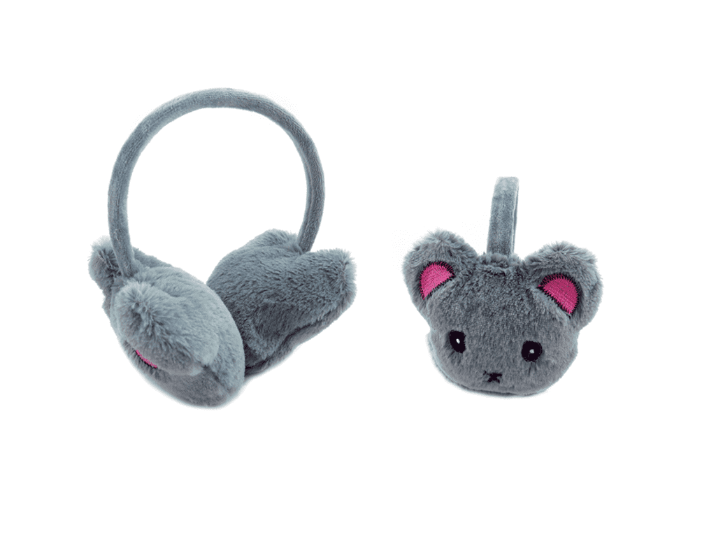 Kids Earmuff with Cat Embroidery