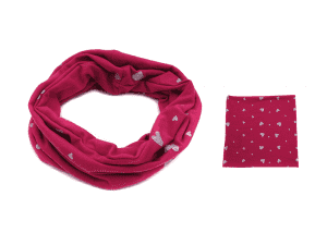 ROSE KIDS SCARF WITH SILVER STAMP