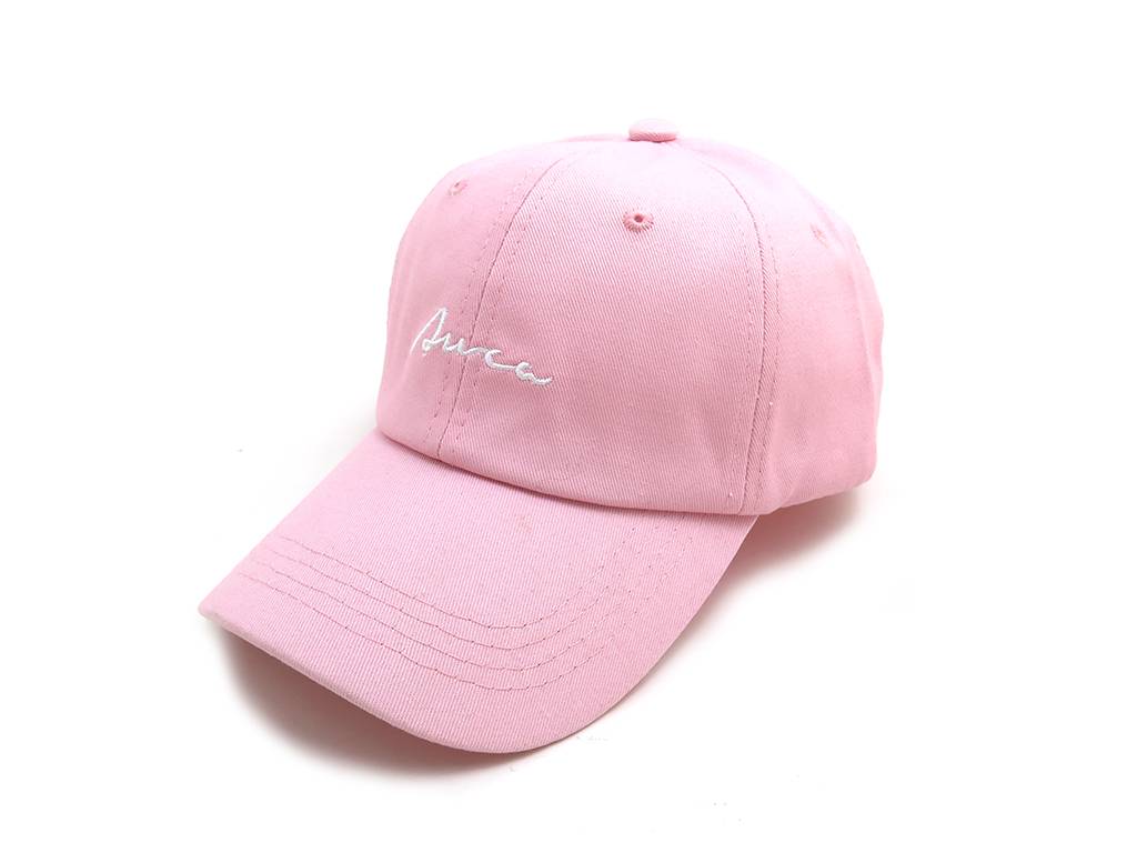 PINK EMBROIDERY LETTERS BASEBALL CAP