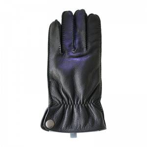 Deerskin driving casual handsewn gloves with three points