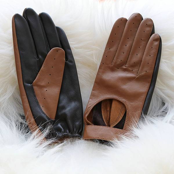 Ladies sheep leather driving gloves without lining Featured Image