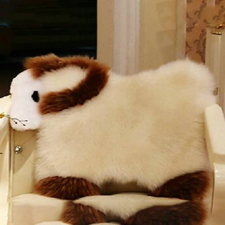 Genuine Lambskin Sheepskin Long Wool animal shape Cushions Featured Image