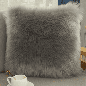 Genuine sheepskin shearling long wool pillows