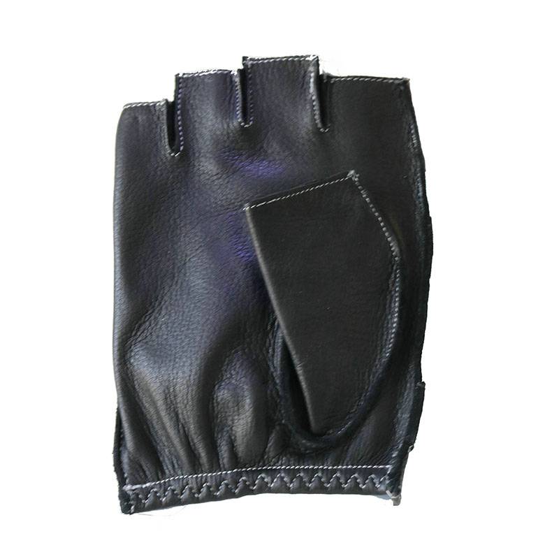 Half fingered/fingerless driving fashion deerskin gloves Featured Image