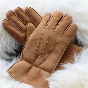 Hand stitched Sheepskin gloves for men with elastics