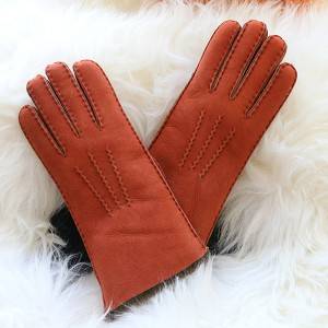 long style Ladies handstitiched Merino sheepkin gloves 