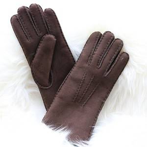 Classical casual Ladies handsewn shearling gloves
