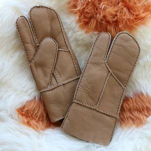 Pieces napa shearling sheepskin gloves