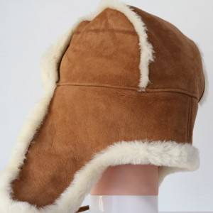 Sheepskin trapper winter hats