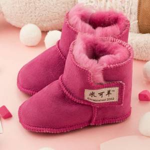 Baby Full Sheepskin Booties/boots with Velcro