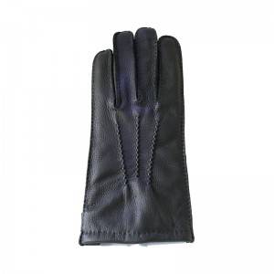Deerskin driving stylish handsewn gloves with three points of hand-stitching