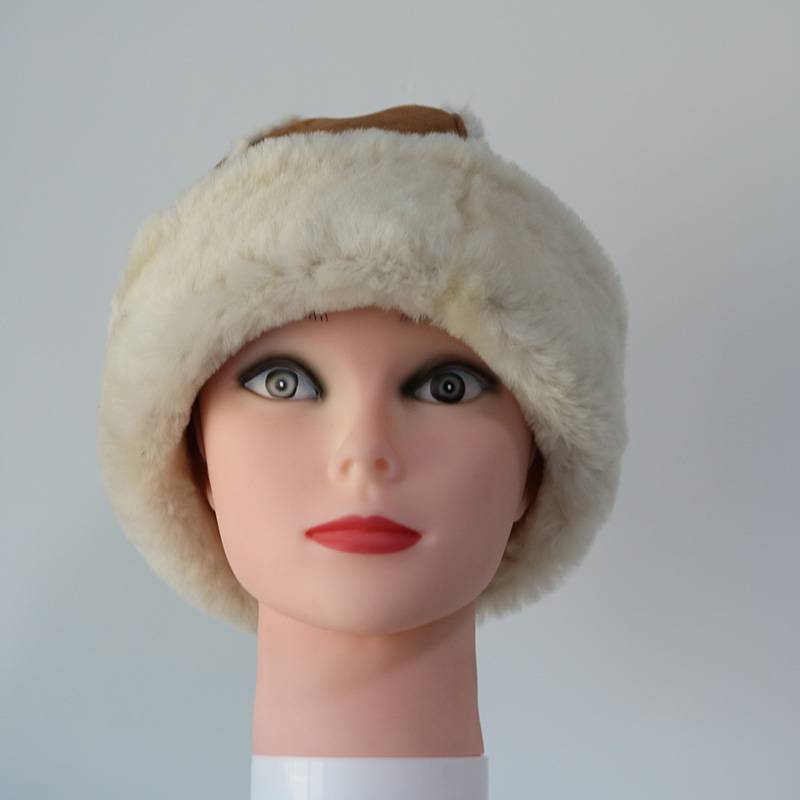 ladies luxury sheepskin hats with wool out trim detail Featured Image