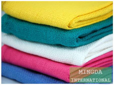 Colorful huck towels
