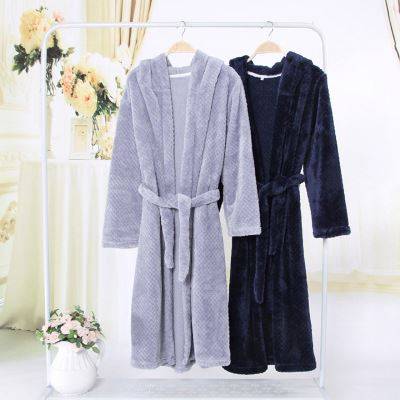 Kimono style unisex plush adult microfiber bathrobes