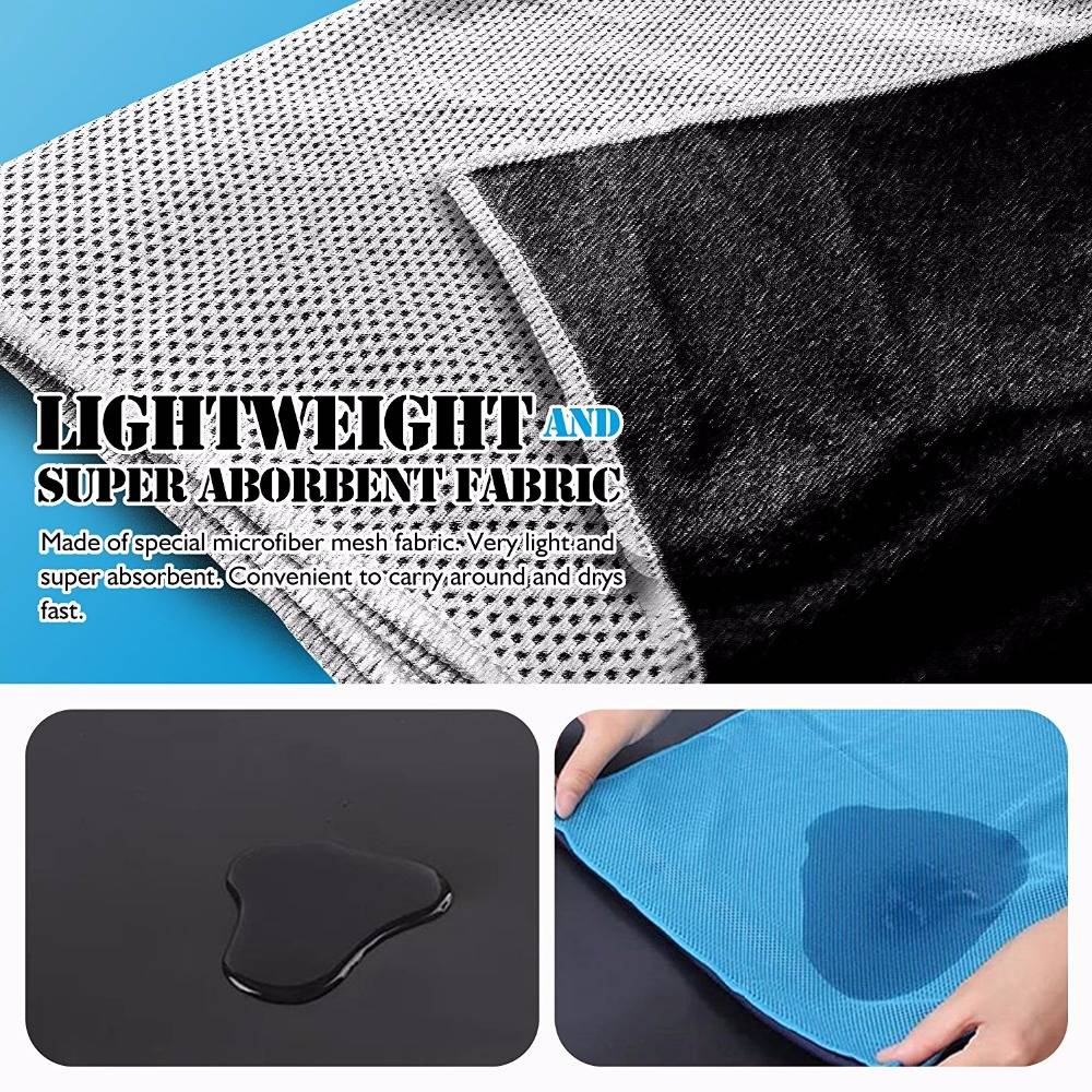 microfiber cloth microfibre fabric pocket golf towel with clip