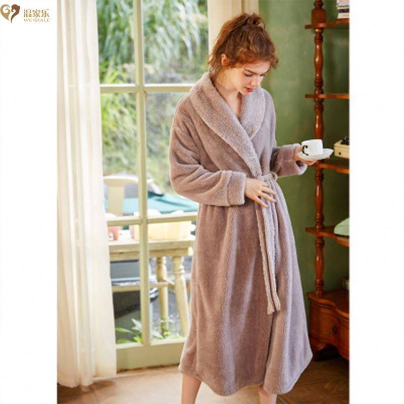 Kimono style unisex plush adult microfiber bathrobes