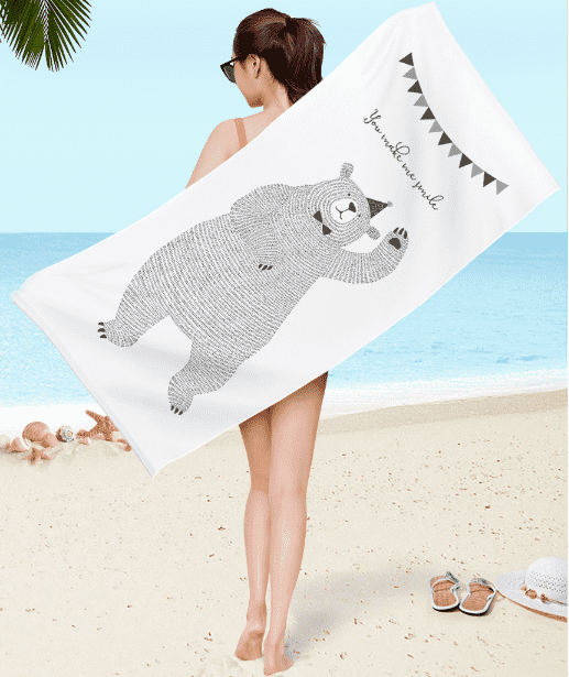 China Cheap wholesale reactive printing hot design lots customized branded beach towel for girls