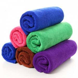 Custom logo color soft  gym towel