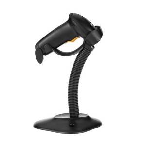 MINJCODE Wired Handheld Laser Barcode Reader with Adjustable Stand MJ2806AT