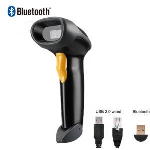 MINJCODE Bluetooth 2D Barcode Scanner, Automatically Wireless Connect MJ2880
