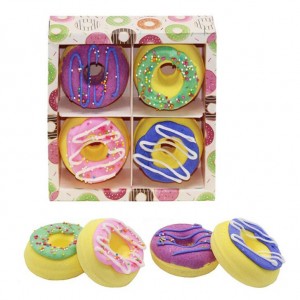 4pcs doughnut bath fizzer gift sets