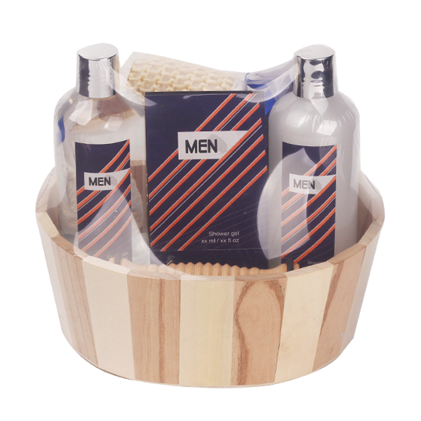 Wooden Bucket Natural Men Spa Bathing Collection Featured Image
