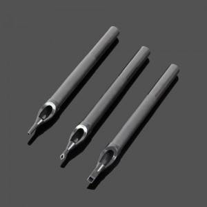 Black 108mm Sterilized Tips With Grip Stop Long Disposable Tattoo Tips For Traditional Tattoo Needles