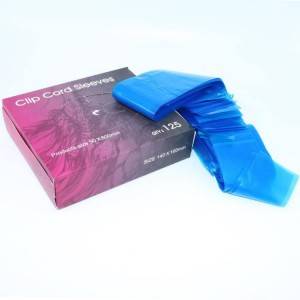 Disposable Blue Protective Bag for Tattoo Clip Cord 125pcs Plastic Tattoo Clip Cord Sleeves