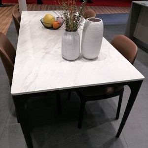 Stone table top for dining room table set
