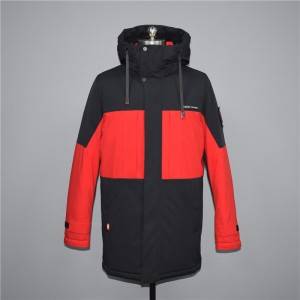 2021 autumn and winter new men’s trend color contrast warm down jacket, cotton jacket 230