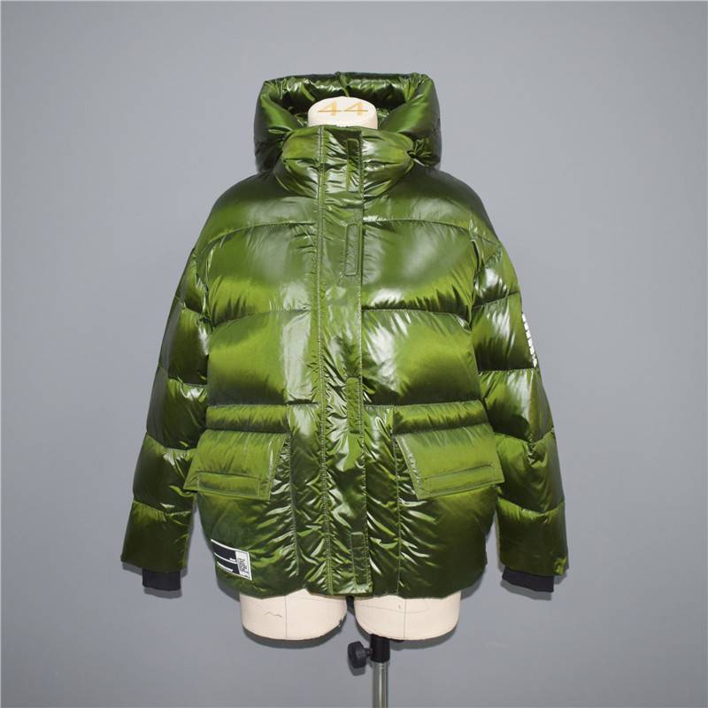 2021 autumn and winter dazzling trendy bright color handsome short thick down jacket, cotton jacket 087