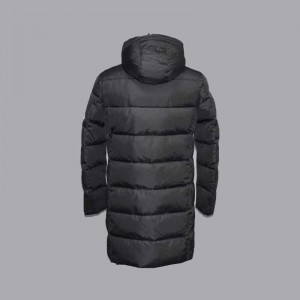 Men’s autumn and winter long business fashion warm hooded down jacket, cotton jacket 9220