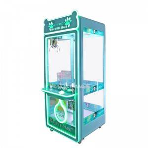 coin operated claw teddy bear doll game machine manufactor