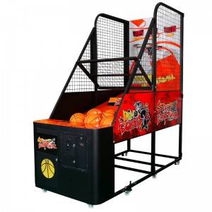 Coin operated arcade game basketball game machine for adults