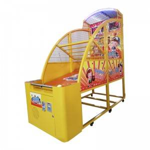 Coin operated arcade shooting basketball game machine for kids