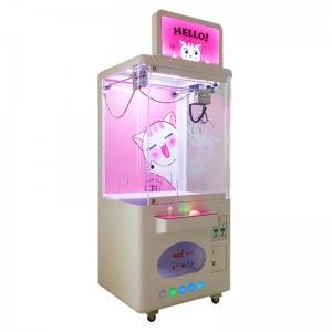 Coin operated claw crane doll games machine with high quality